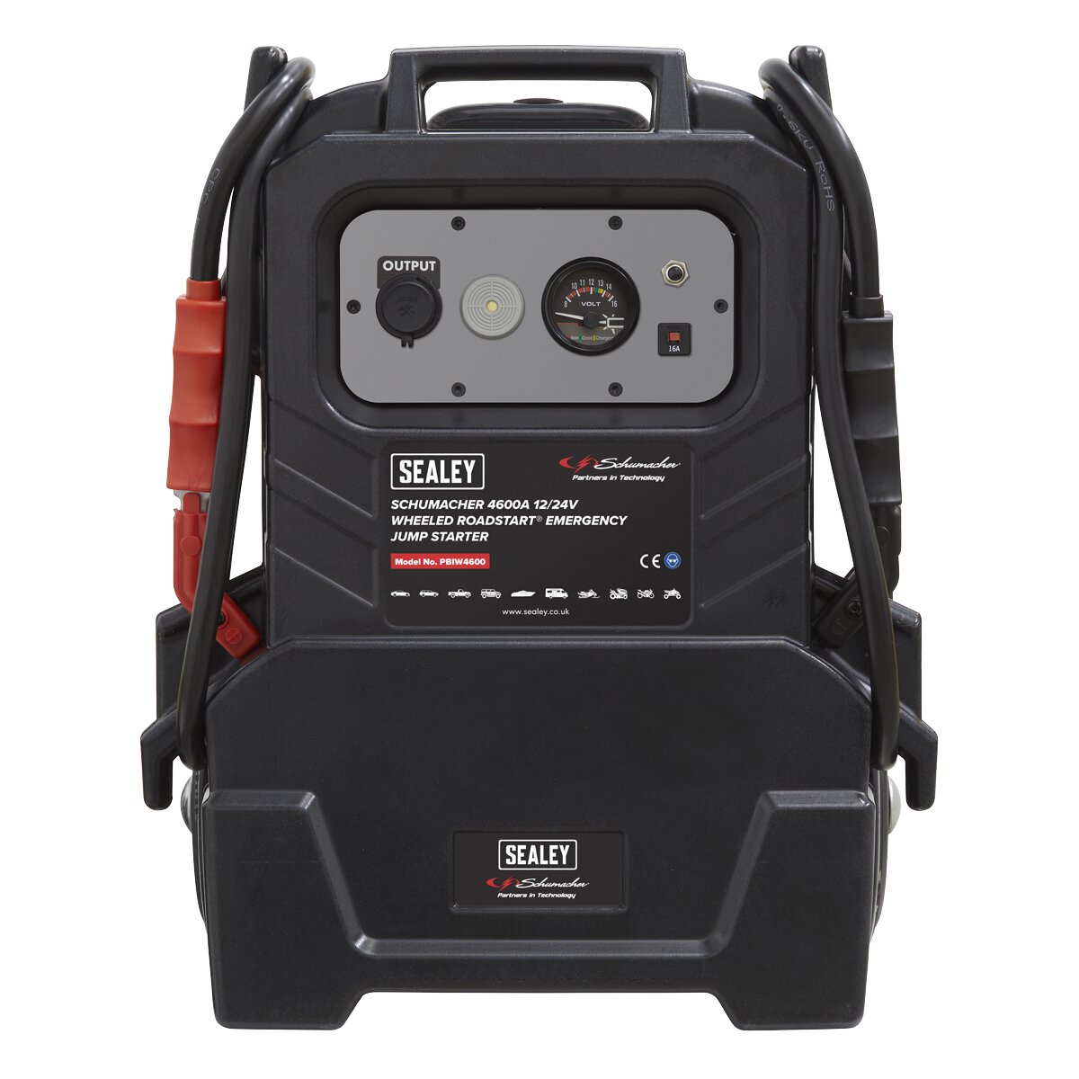 Schumacher® Wheeled RoadStart® Emergency Jump Starter 12/24V 500hp