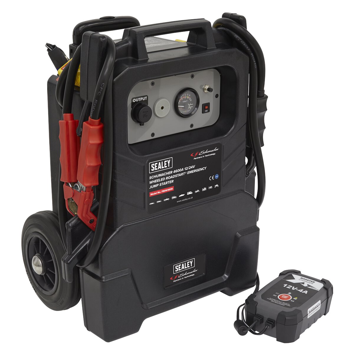 Schumacher® Wheeled RoadStart® Emergency Jump Starter 12/24V 500hp