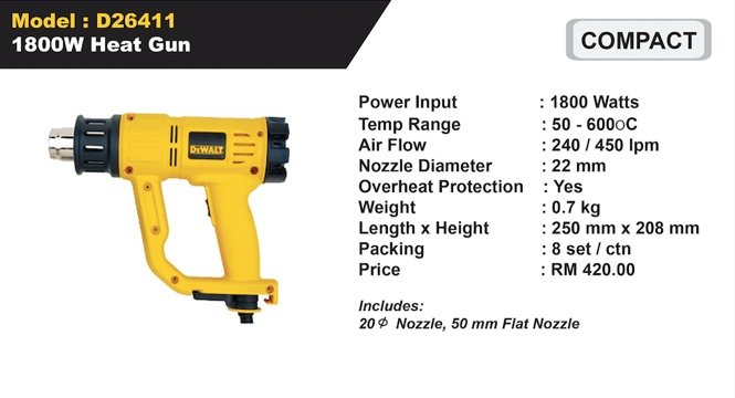 DeWalt Power Tools Heat Gun