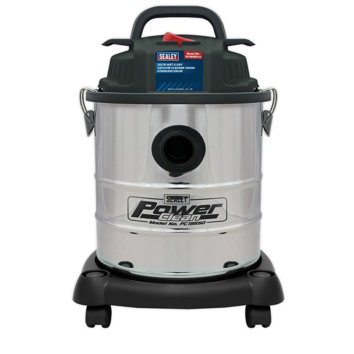 Vacuum Cleaner Wet & Dry 20L 1200W/230V Stainless Drum