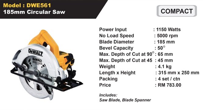 DeWalt Power Tools Circular Saw