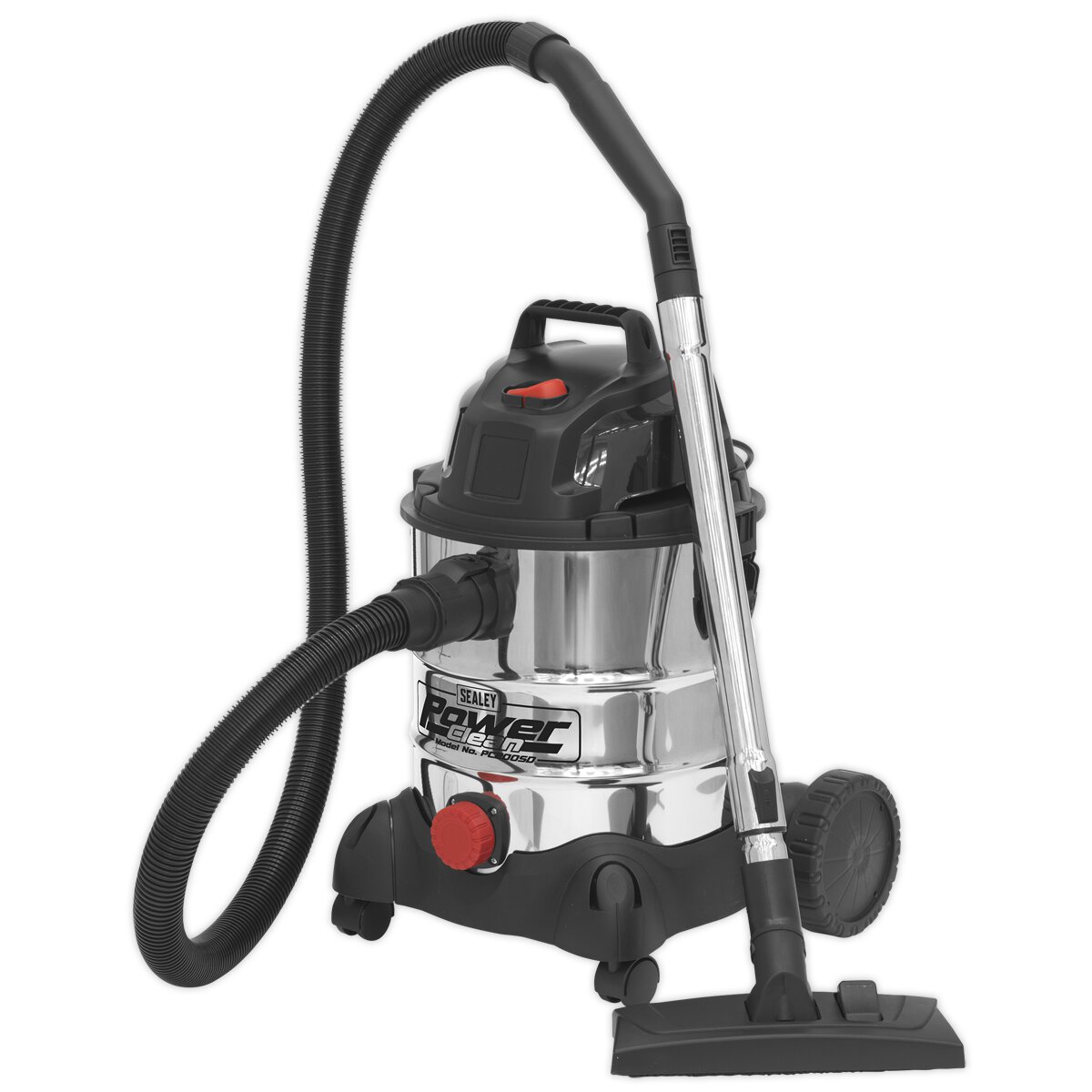 Vacuum Cleaner Industrial Wet & Dry 20L 1250W/230V Stainless Drum