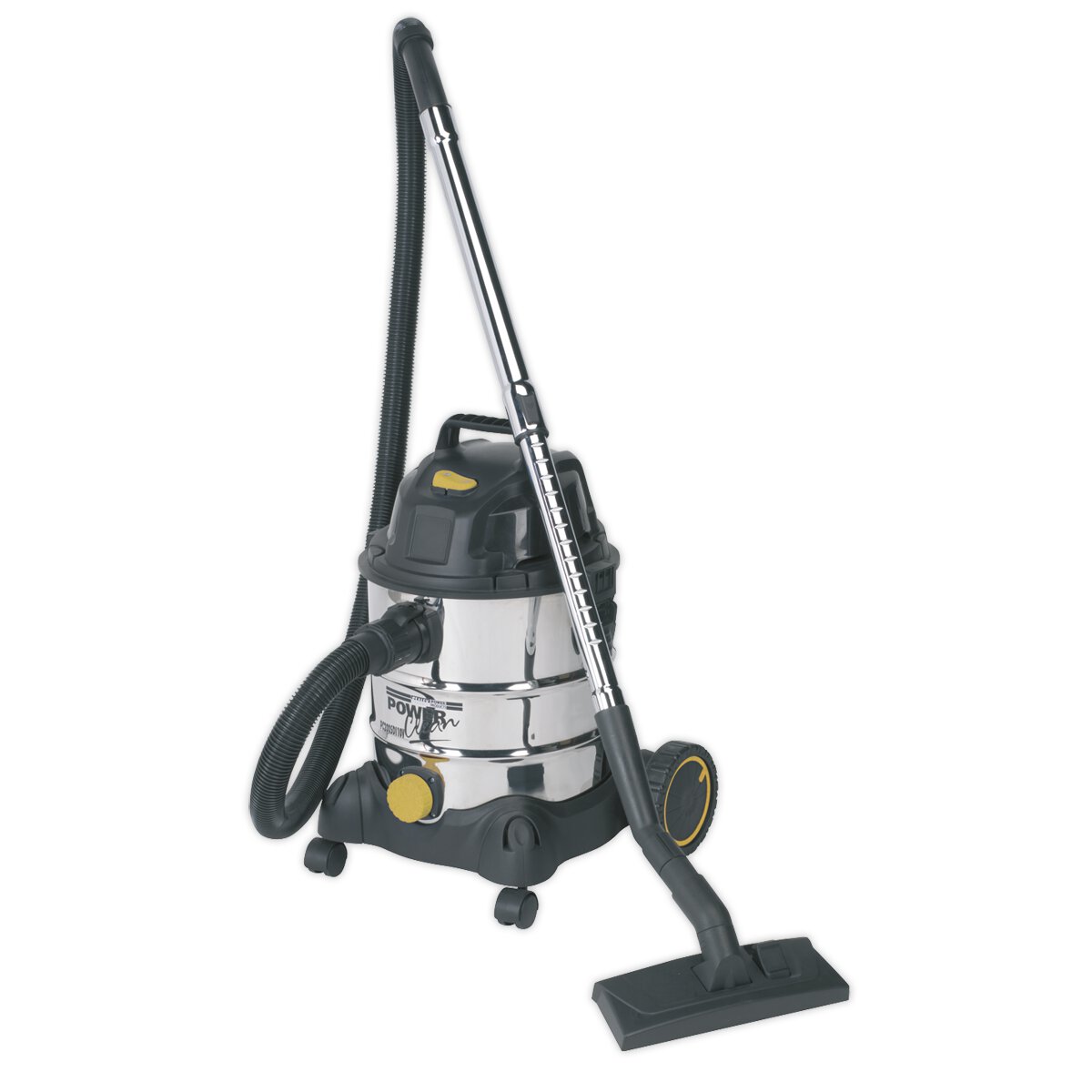 Vacuum Cleaner Industrial Wet & Dry 20L 1250W/110V Stainless Drum