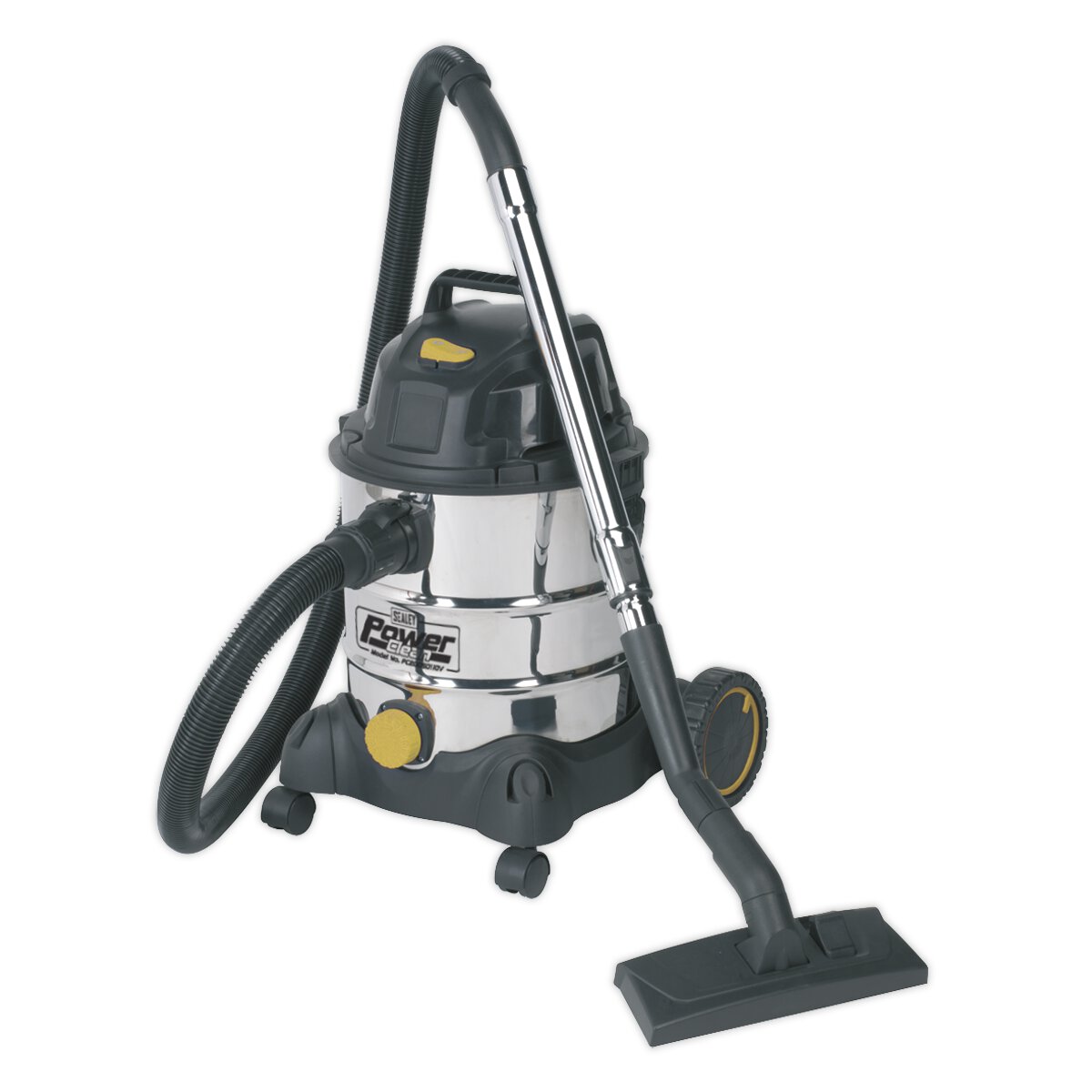 Vacuum Cleaner Industrial Wet & Dry 20L 1250W/110V Stainless Drum