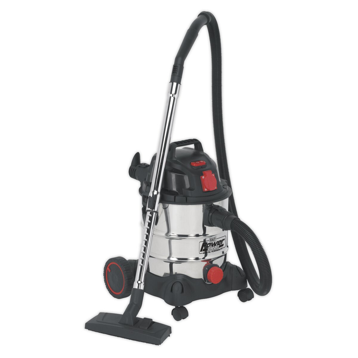 Vacuum Cleaner Industrial 20L 1400W/230V Stainless Drum Auto Start