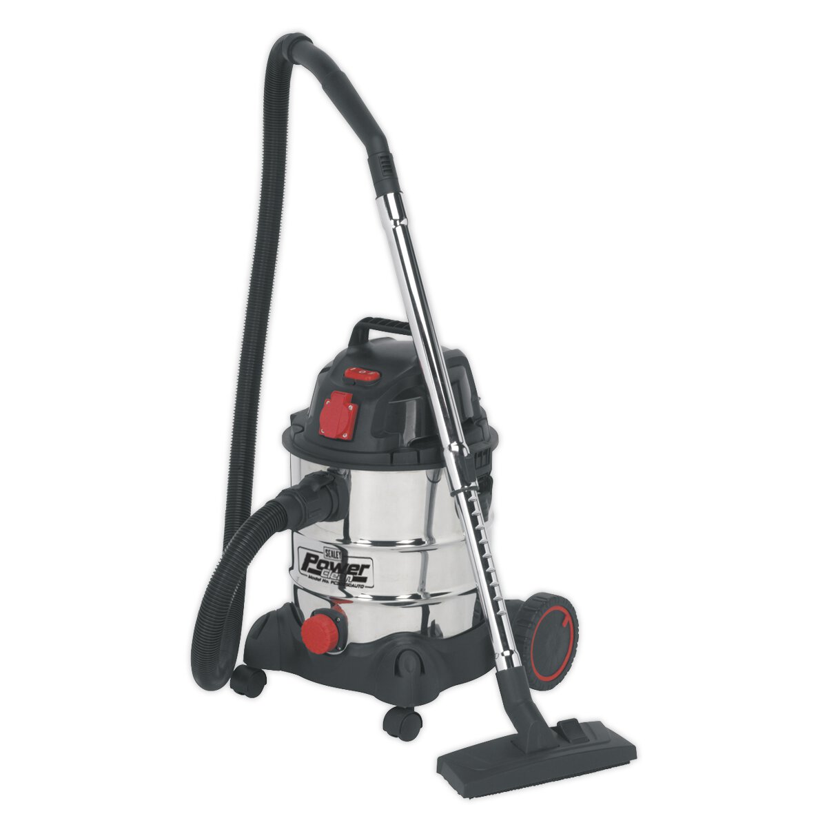 Vacuum Cleaner Industrial 20L 1400W/230V Stainless Drum Auto Start