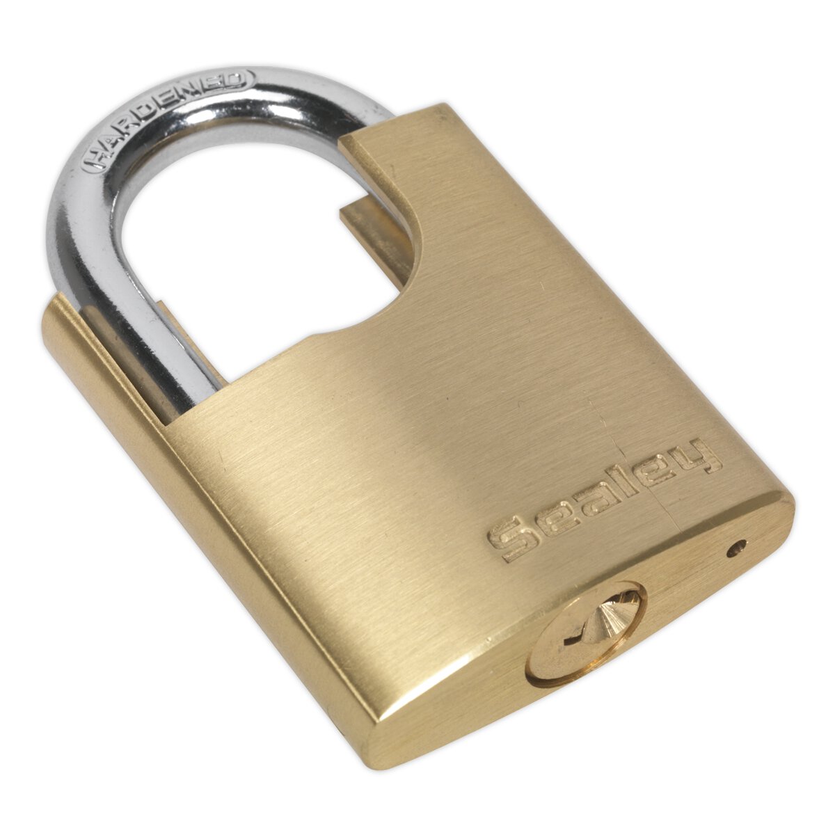 Brass Body Padlock Shrouded Shackle 50mm
