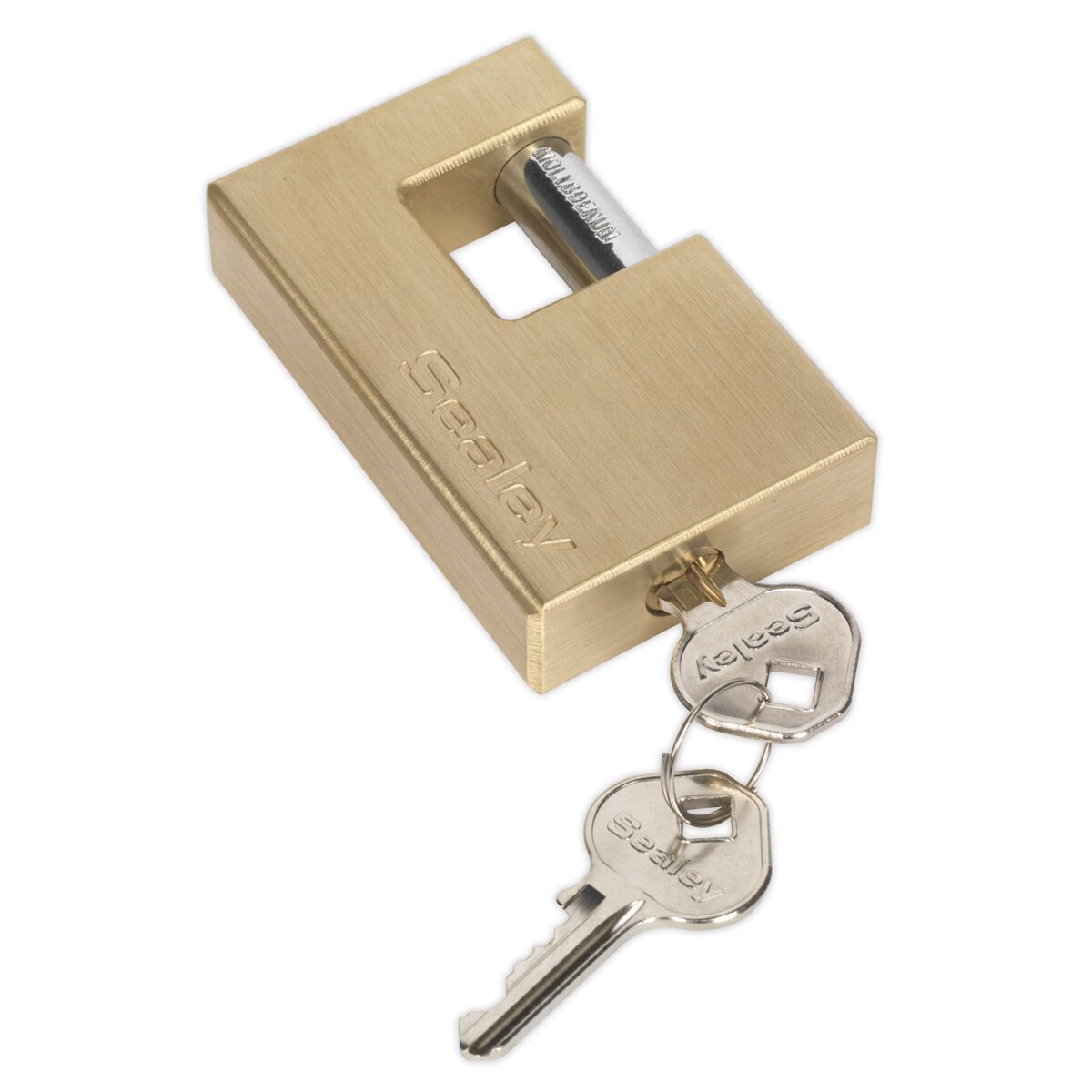 Brass Shutter Padlock 76mm