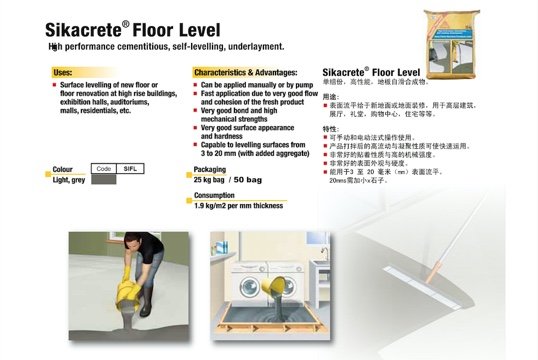 Sikacrete Floor Level (Self Leveling)