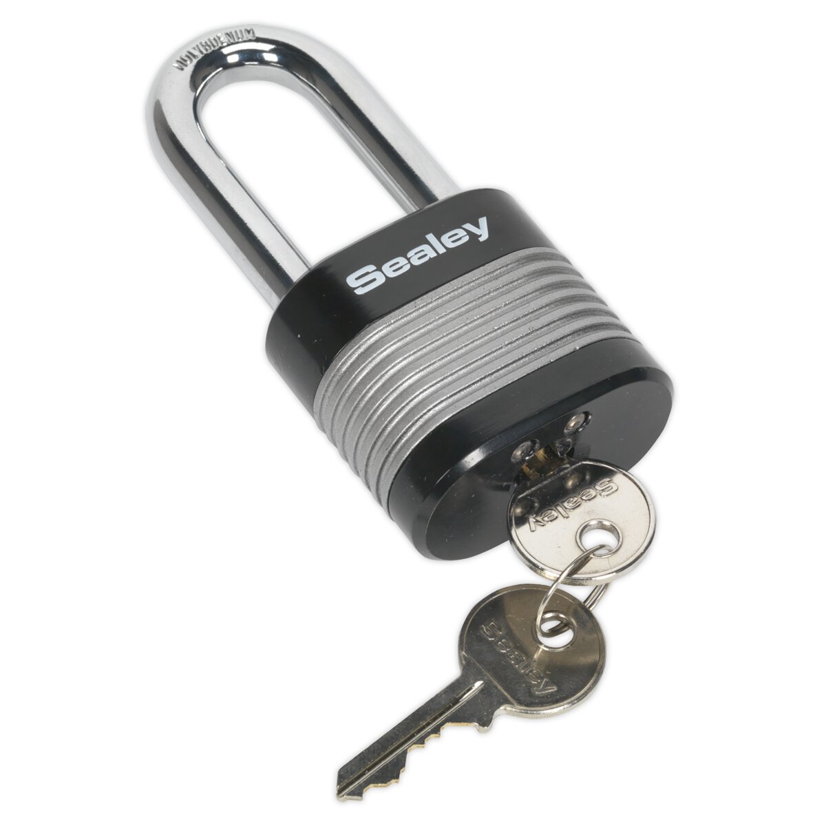 Zinc Coated Steel Body Padlock Long Shackle 50mm