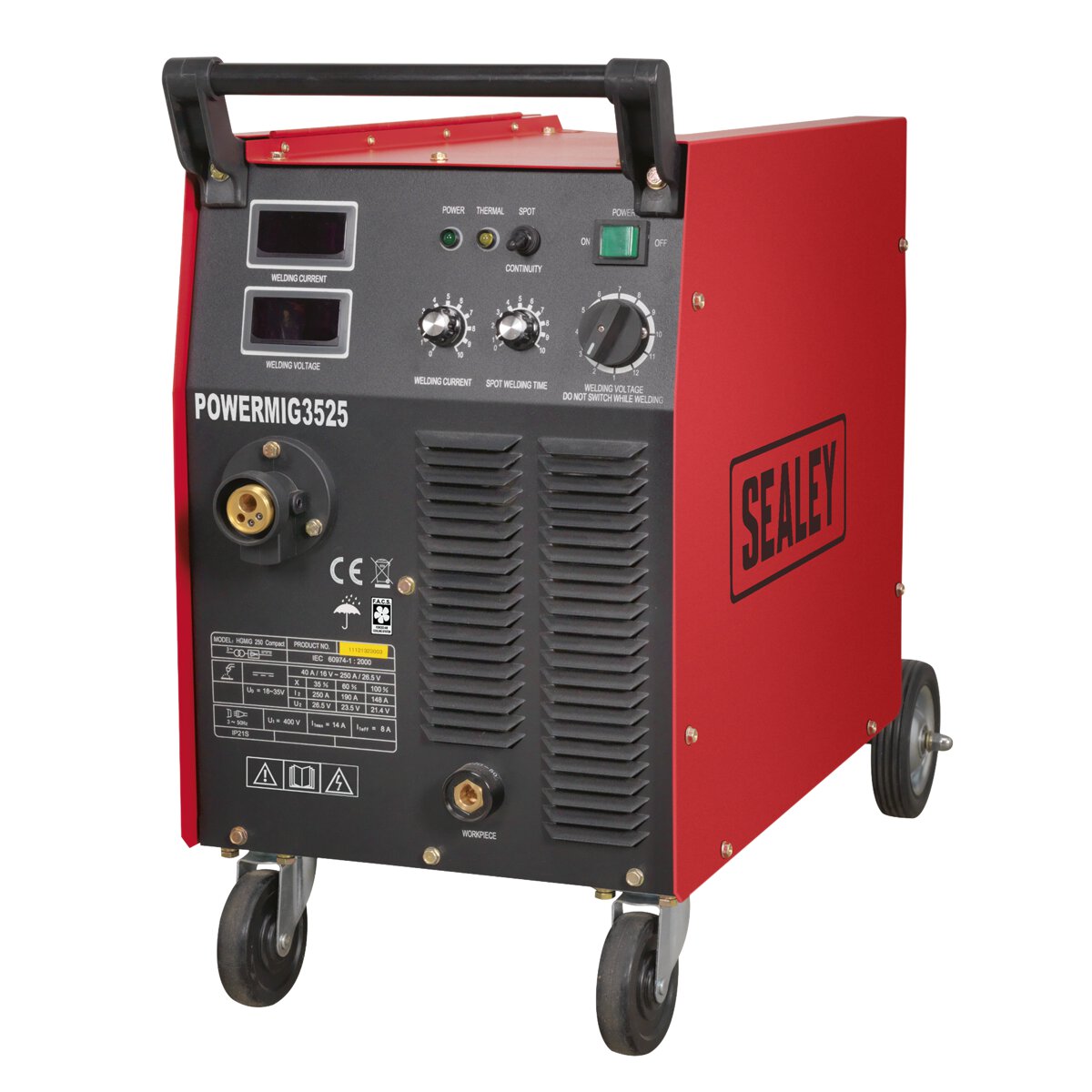 Professional MIG Welder 250A 415V 3ph with Binzel® Euro Torch