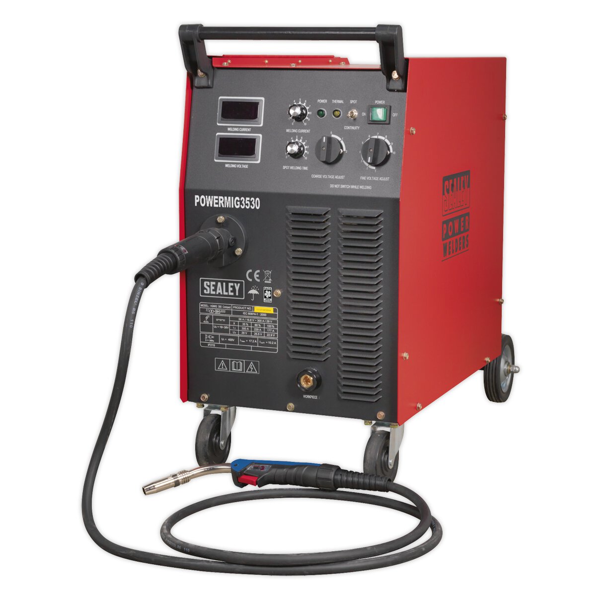 Professional MIG Welder 300A 415V 3ph with Binzel® Euro Torch