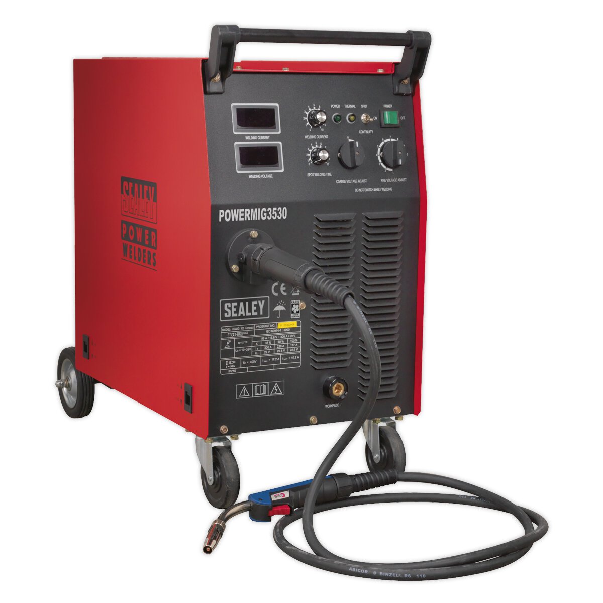 Professional MIG Welder 300A 415V 3ph with Binzel® Euro Torch