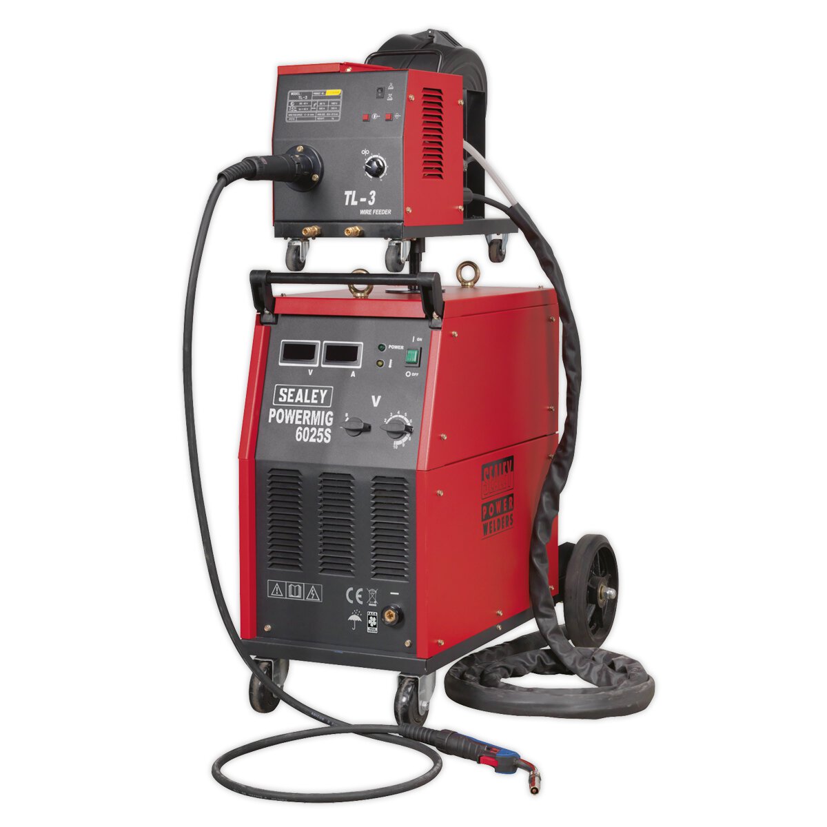Professional MIG Welder 250Amp 415V 3ph with Binzel® Euro Torch & Portable Wire Drive