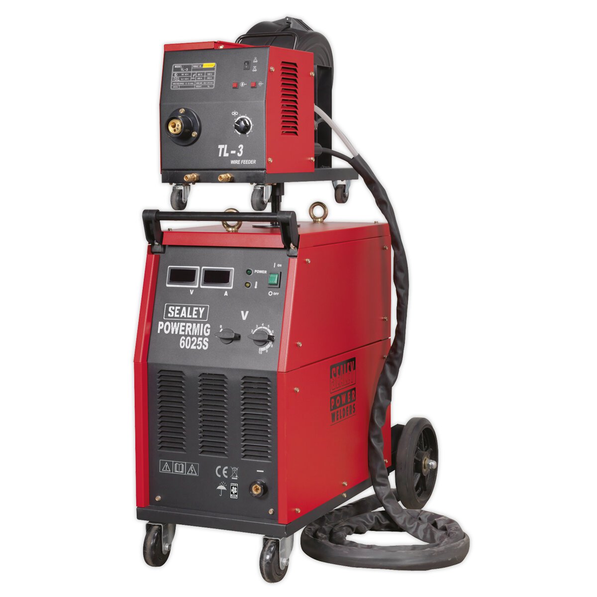 Professional MIG Welder 250Amp 415V 3ph with Binzel® Euro Torch & Portable Wire Drive