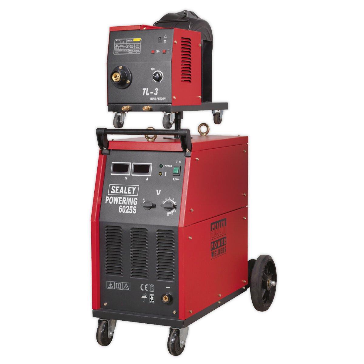 Professional MIG Welder 250Amp 415V 3ph with Binzel® Euro Torch & Portable Wire Drive