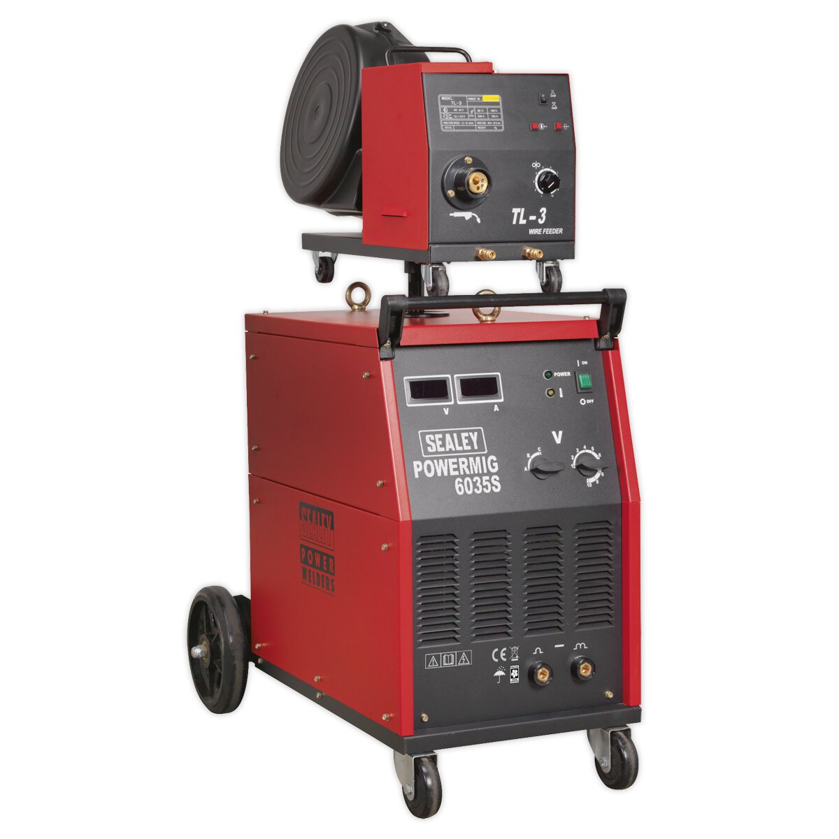 Professional MIG Welder 350Amp 415V 3ph with Binzel® Euro Torch & Portable Wire Drive