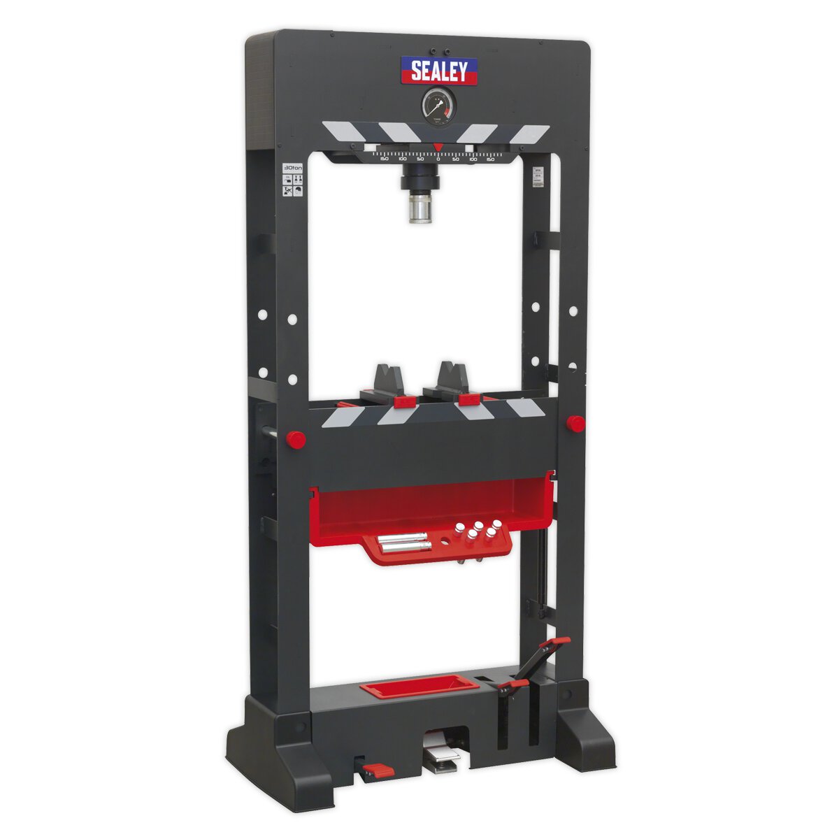 Premier Air/Hydraulic Press 30tonne Floor Type with Sliding Ram and Foot Pedal
