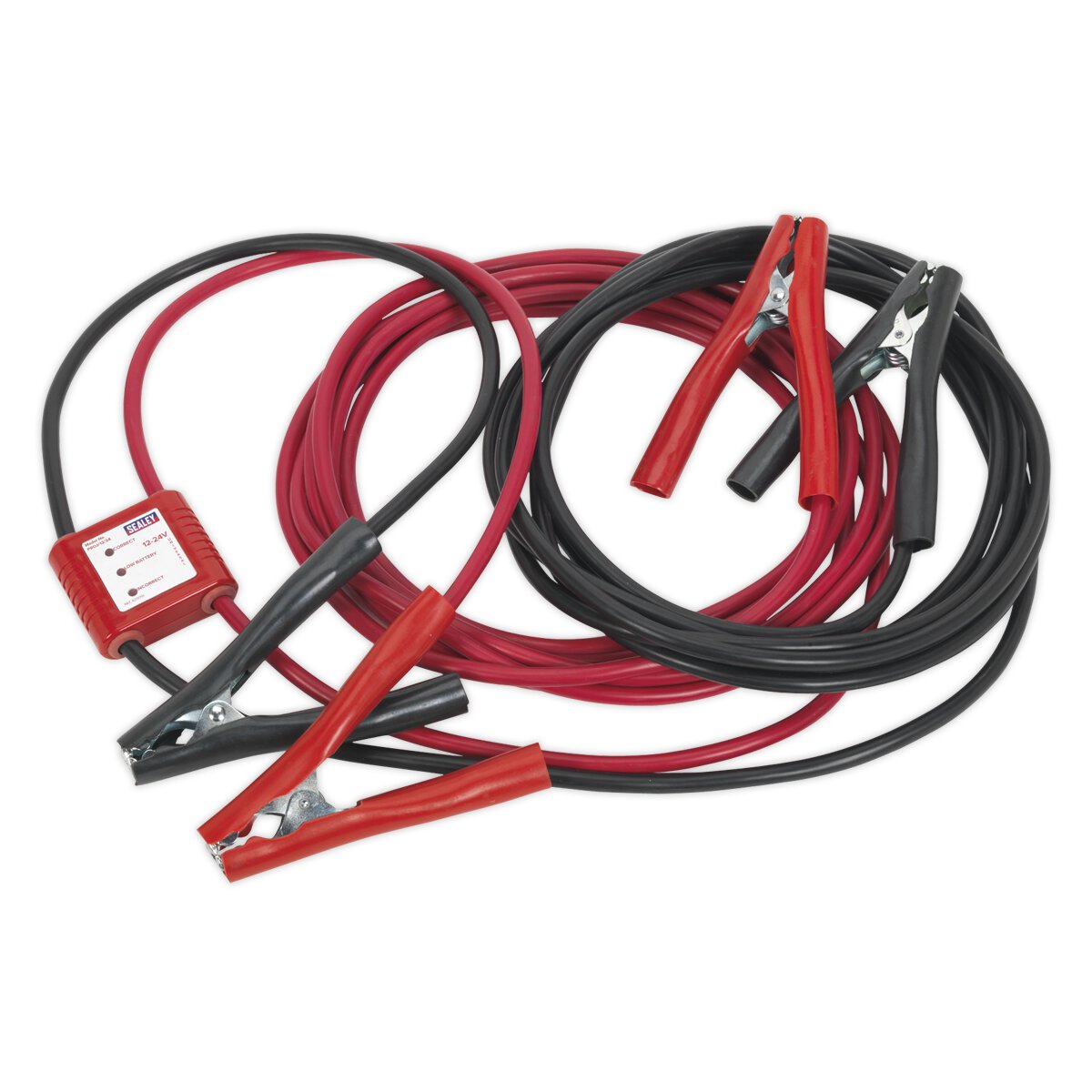 Booster Cables 7m 450A 25mm² with 12/24V Electronics Protection