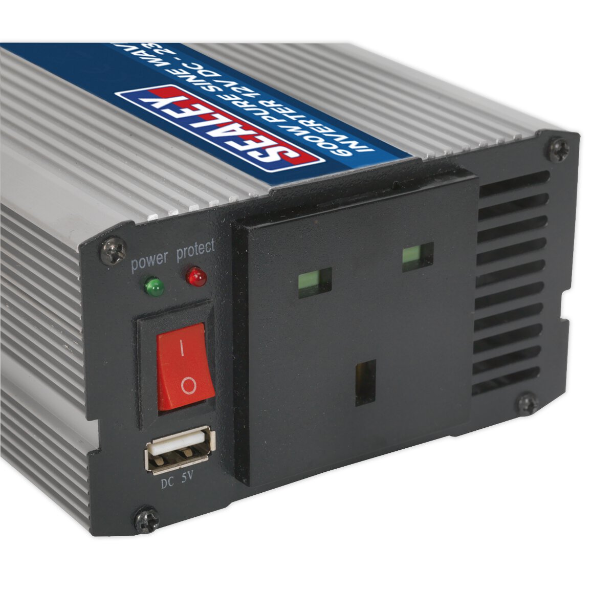 Power Inverter Pure Sine Wave 600W 12V DC - 230V 50Hz
