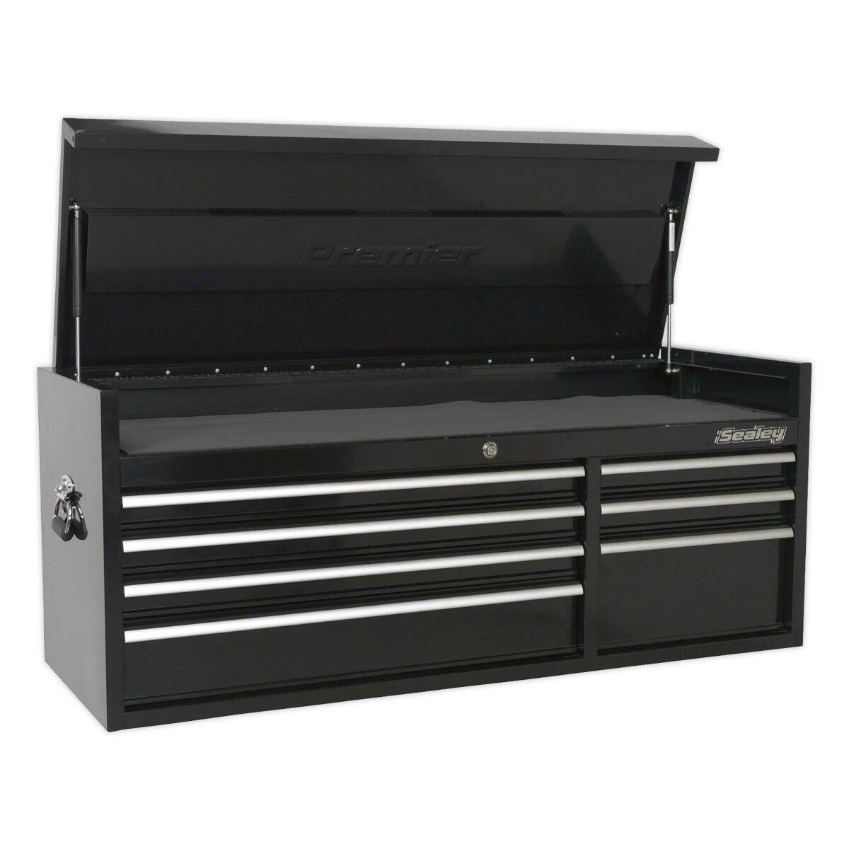 Topchest 7 Drawer 1410mm Heavy-Duty Black