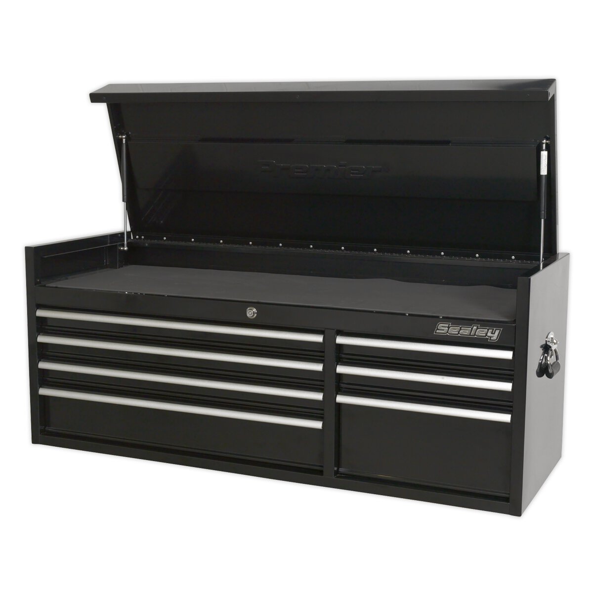 Topchest 7 Drawer 1410mm Heavy-Duty Black