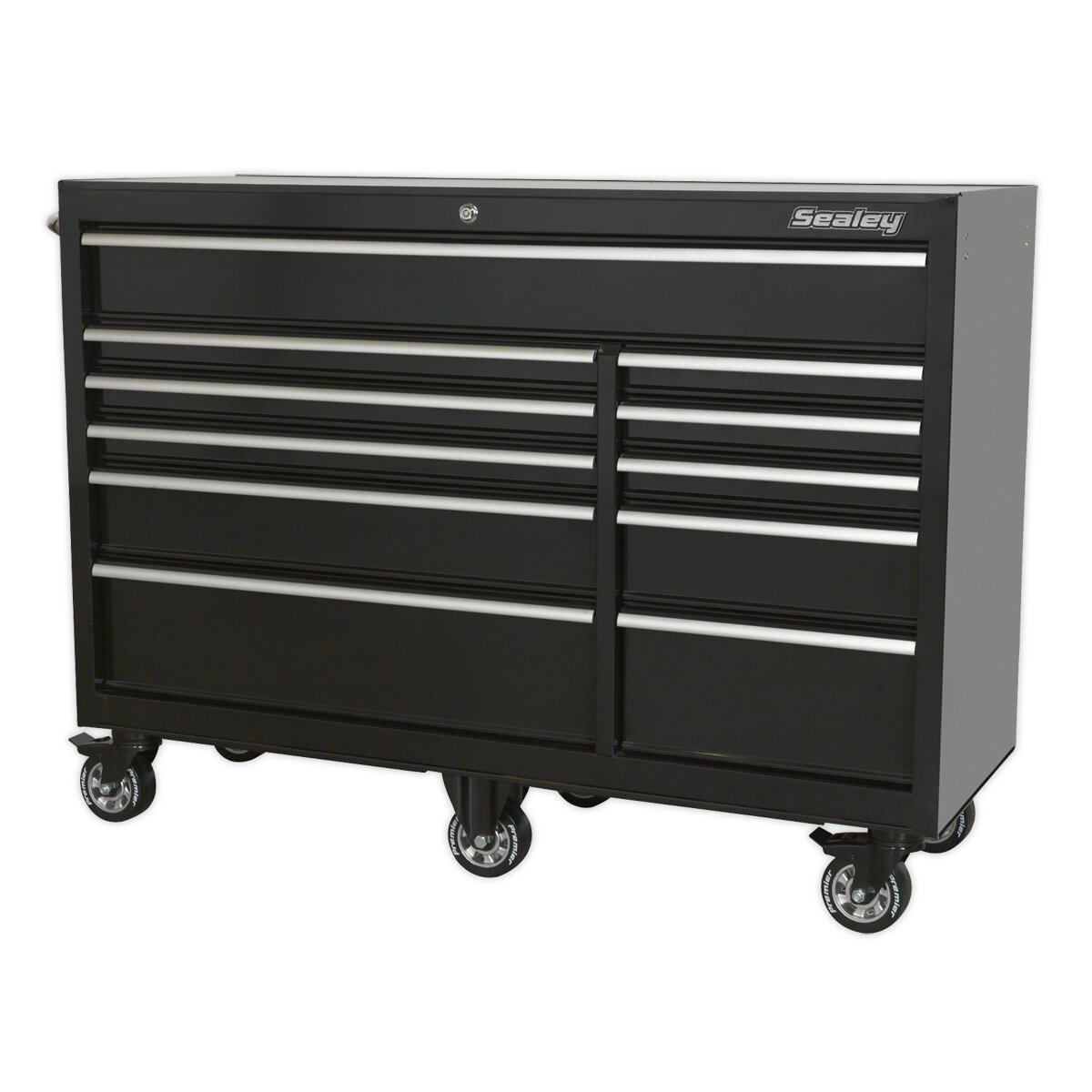 Rollcab 11 Drawer 1425mm Heavy-Duty Black