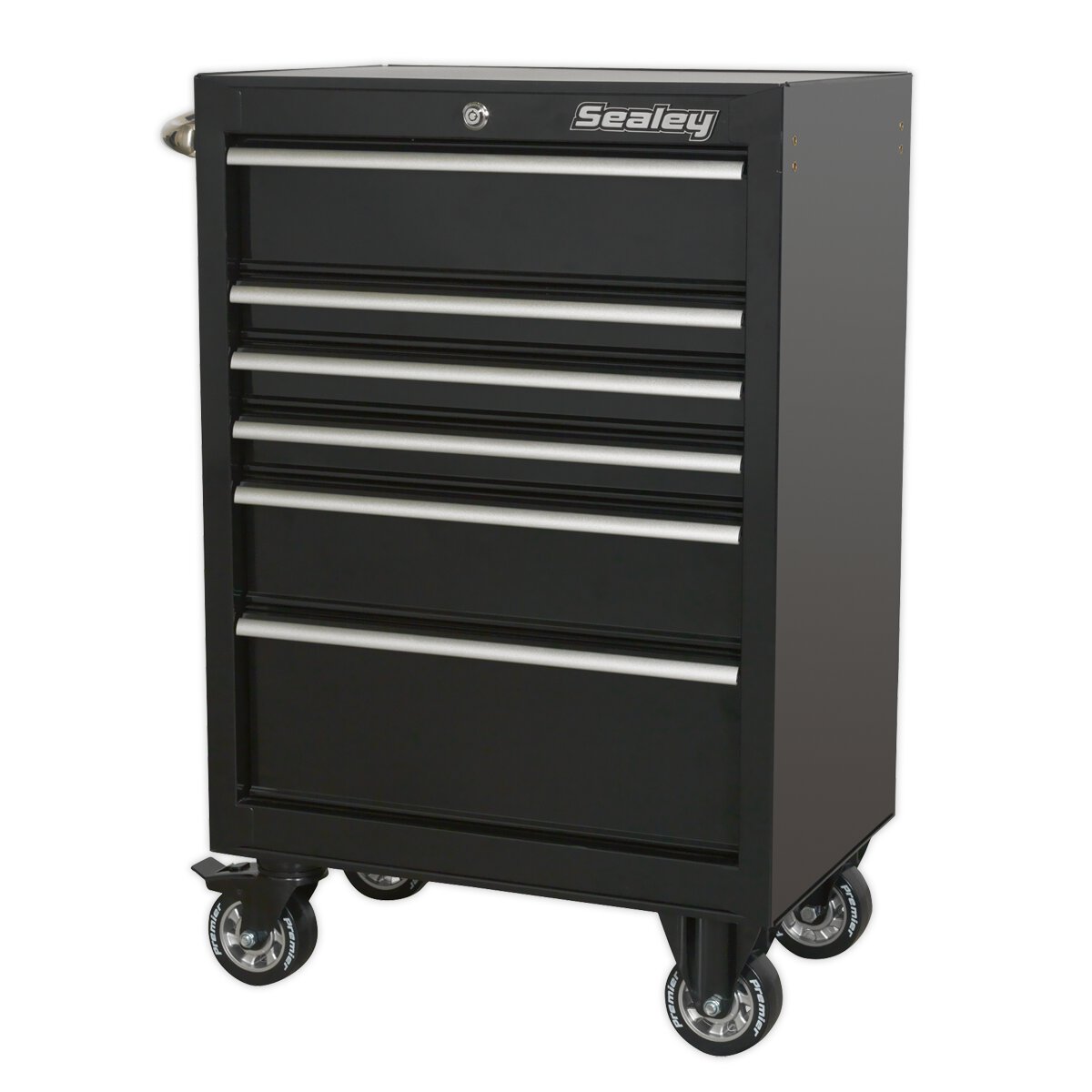 Rollcab 6 Drawer 675mm Heavy-Duty Black