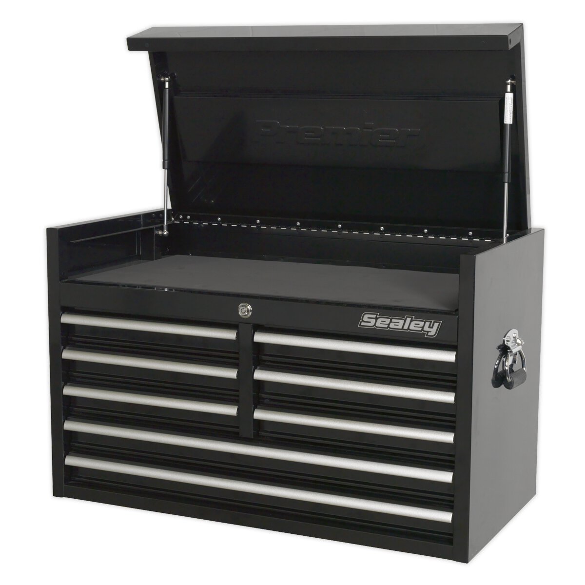 Topchest 8 Drawer 915mm Heavy-Duty Black
