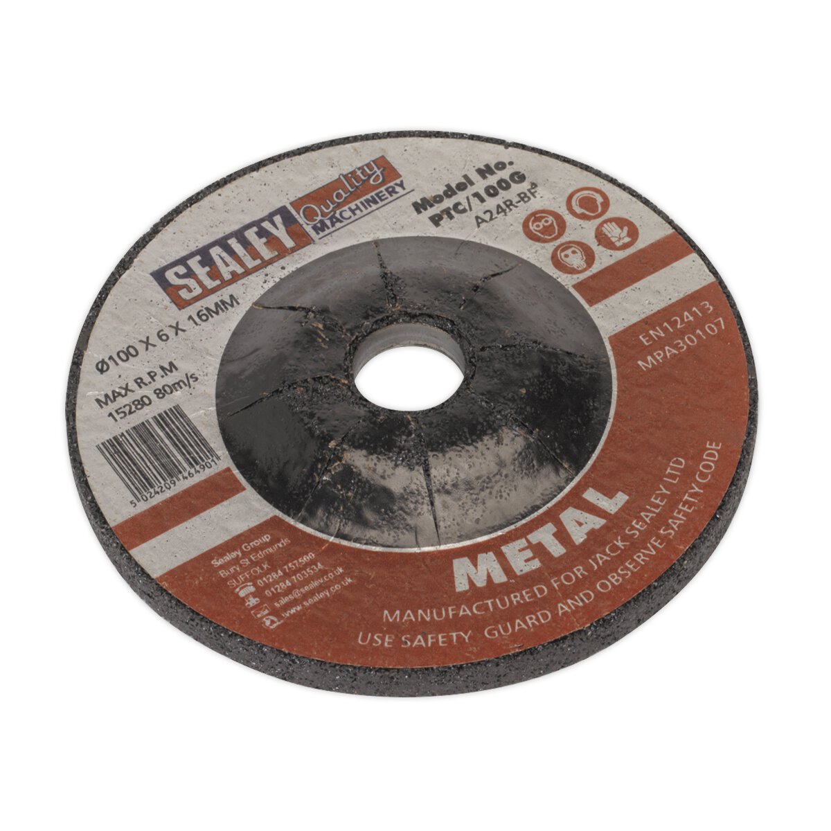 Grinding Disc Ø100 x 6mm 16mm Bore