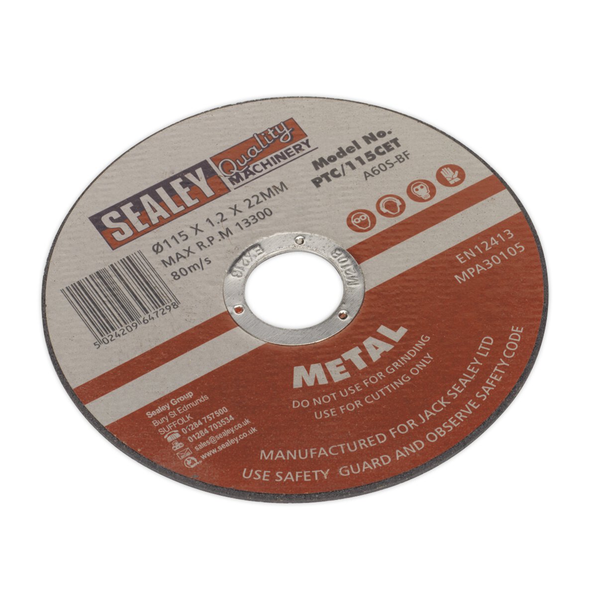 Cutting Disc Ø115 x 1.2mm 22mm Bore