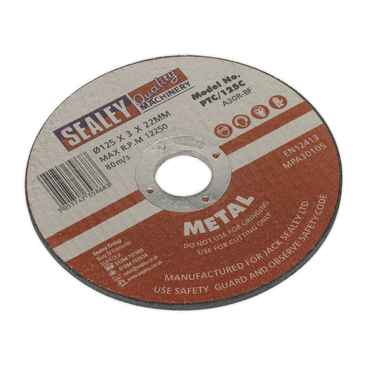 Cutting Disc Ø125 x 3mm 22mm Bore
