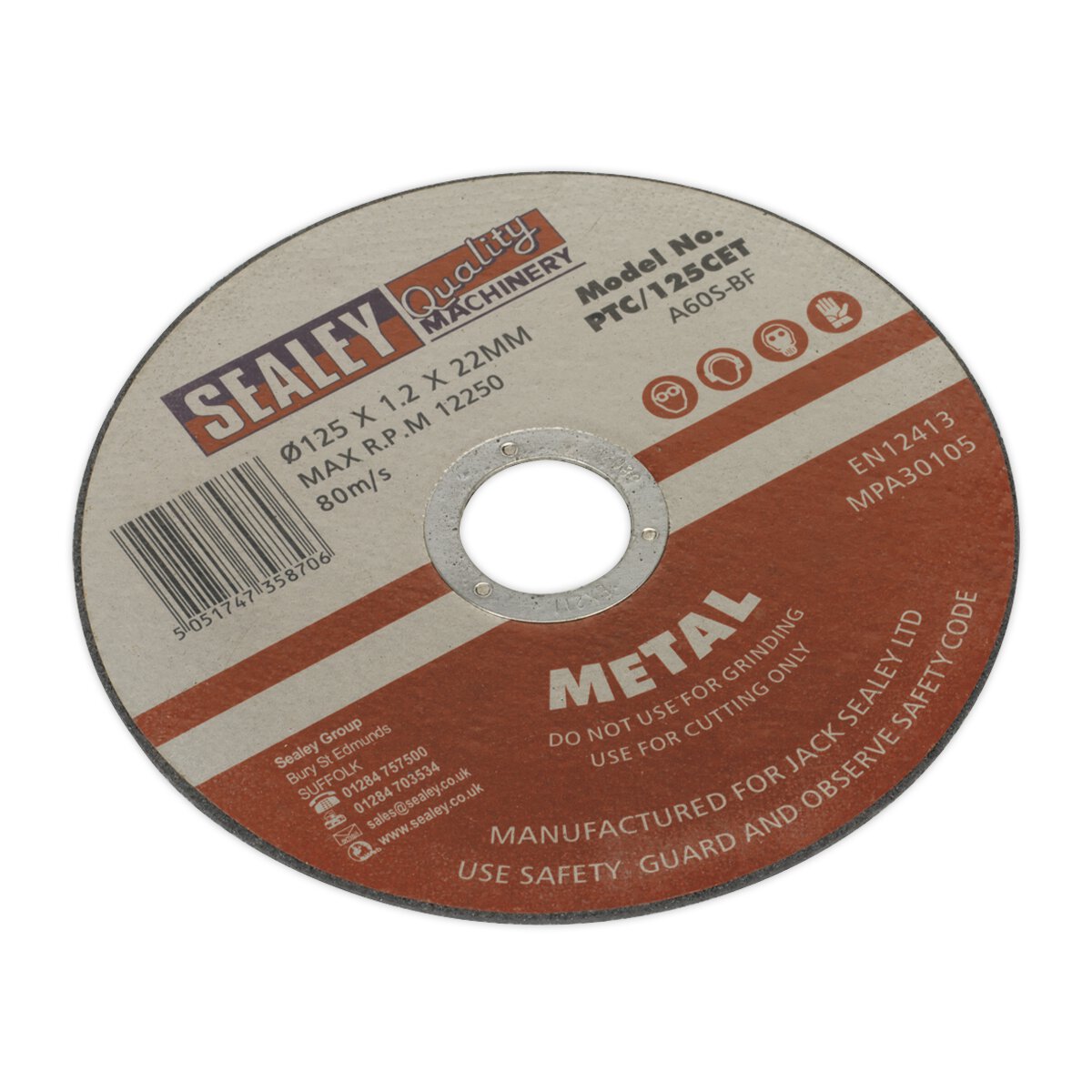 Cutting Disc Ø125 x 1.2mm 22mm Bore