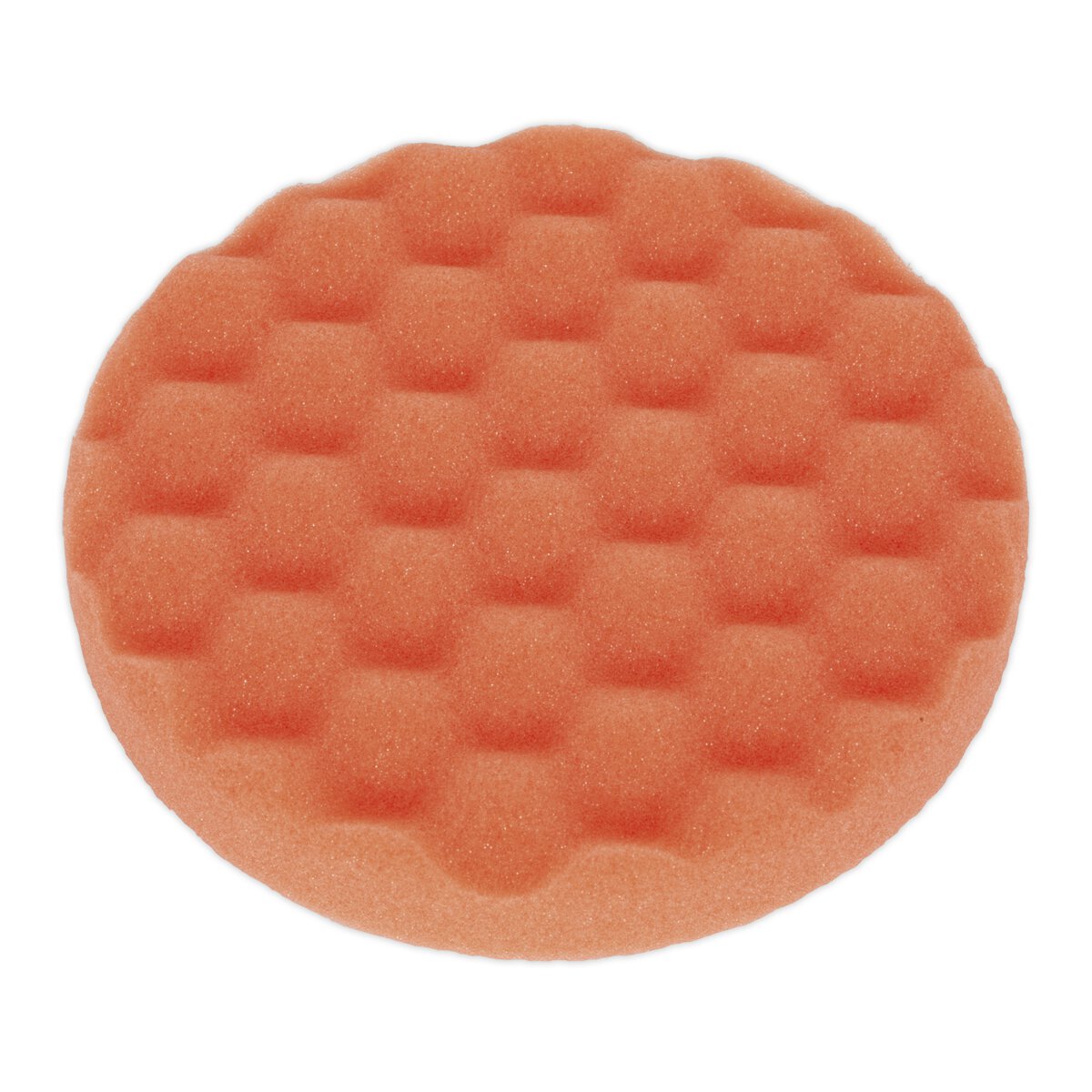 Buffing & Polishing Foam Head Hook & Loop Ø150 x 25mm Orange/Firm