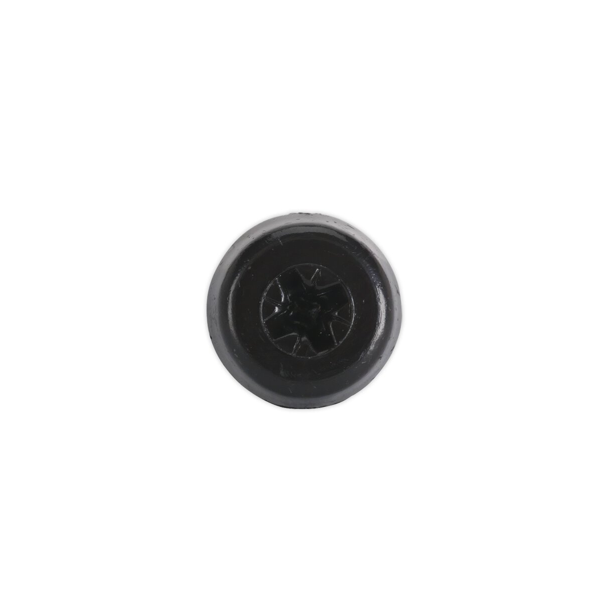 Numberplate Screw Plastic Enclosed Head 4.8 x 24mm Black Pack of 50