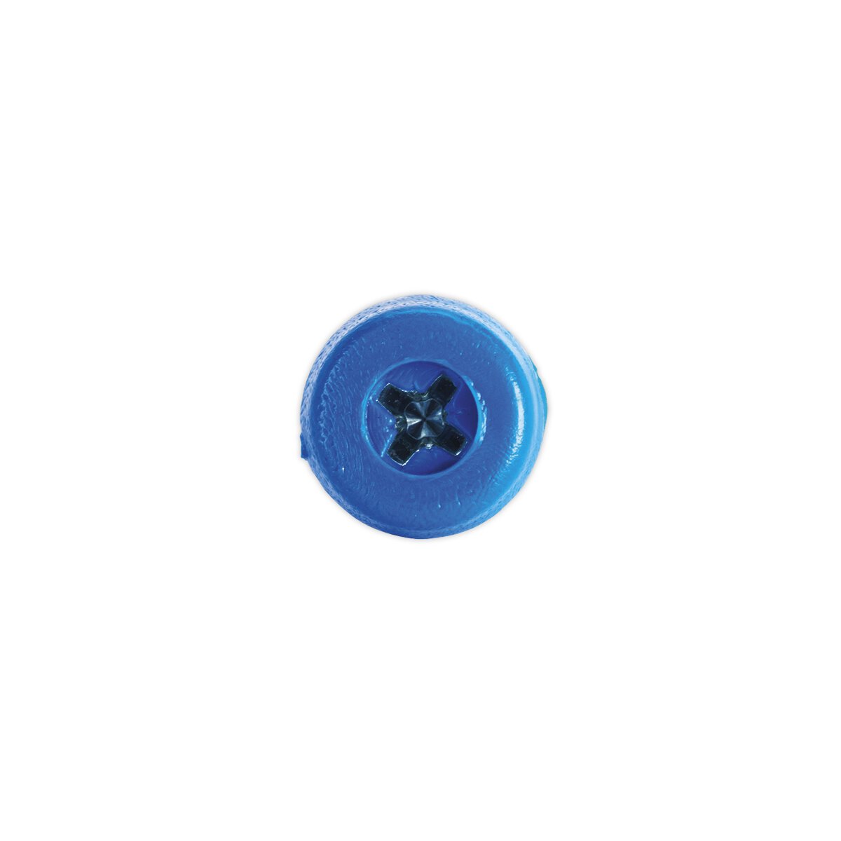 Numberplate Screw Plastic Enclosed Head 4.8 x 24mm Blue Pack of 50