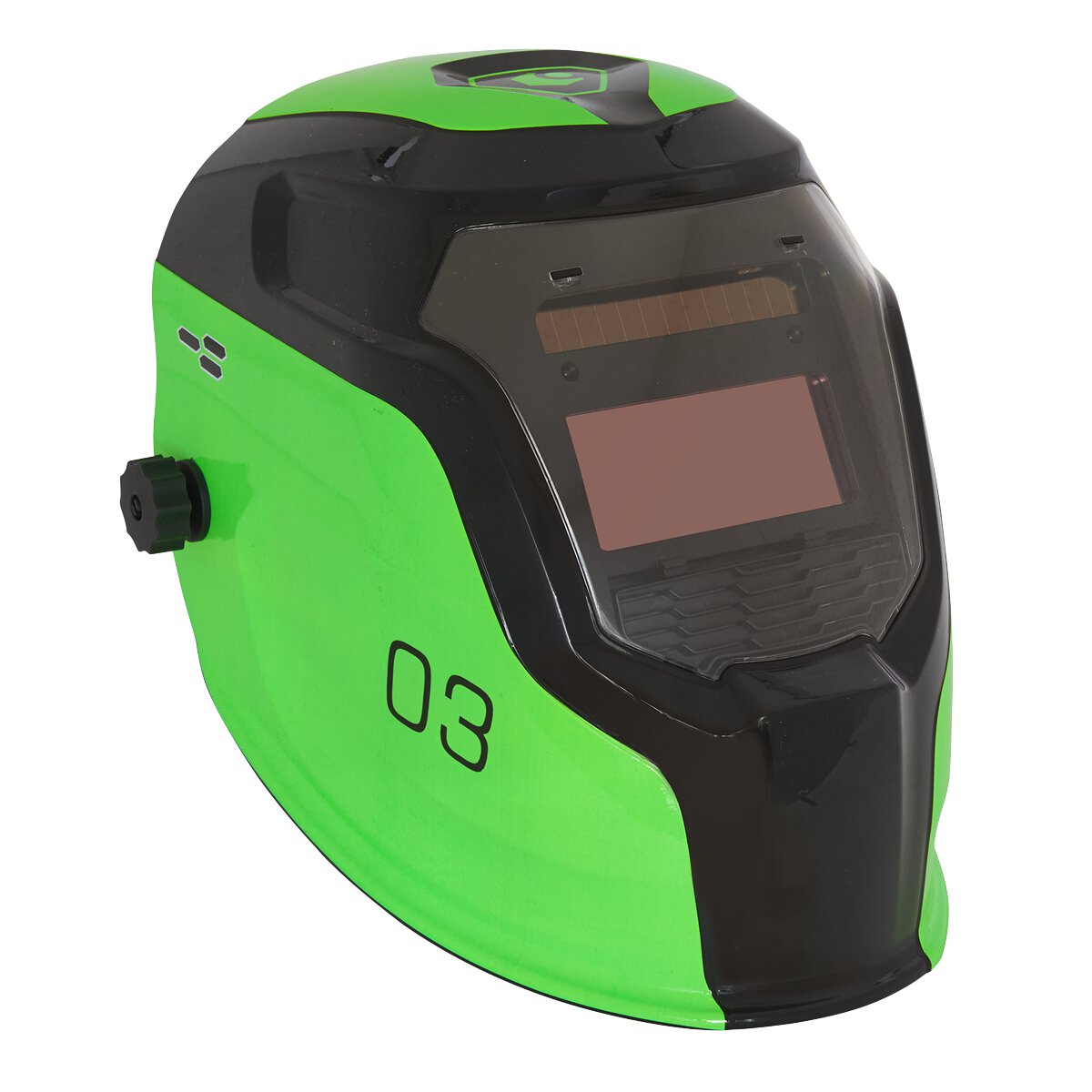 Auto Darkening Welding Helmet Shade 9-13 - Green