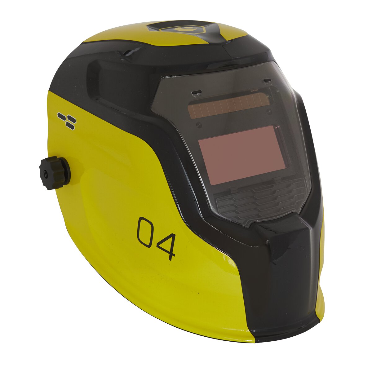 Auto Darkening Welding Helmet Shade 9-13 - Yellow