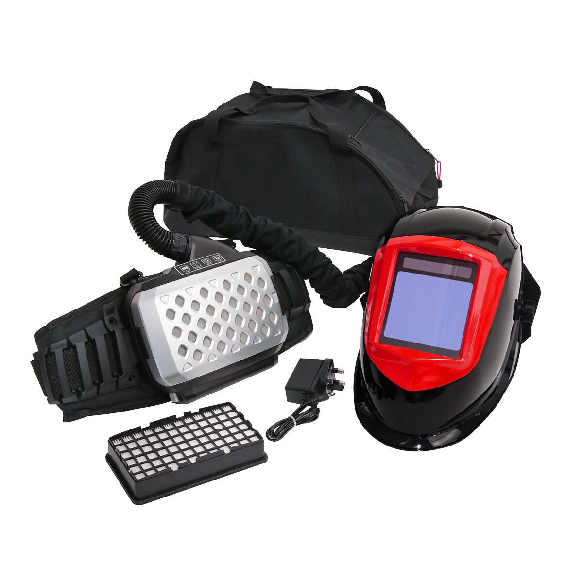 Welding Helmet with Air Purifying Respirator Auto Darkening Shade 5-8 & 9-13