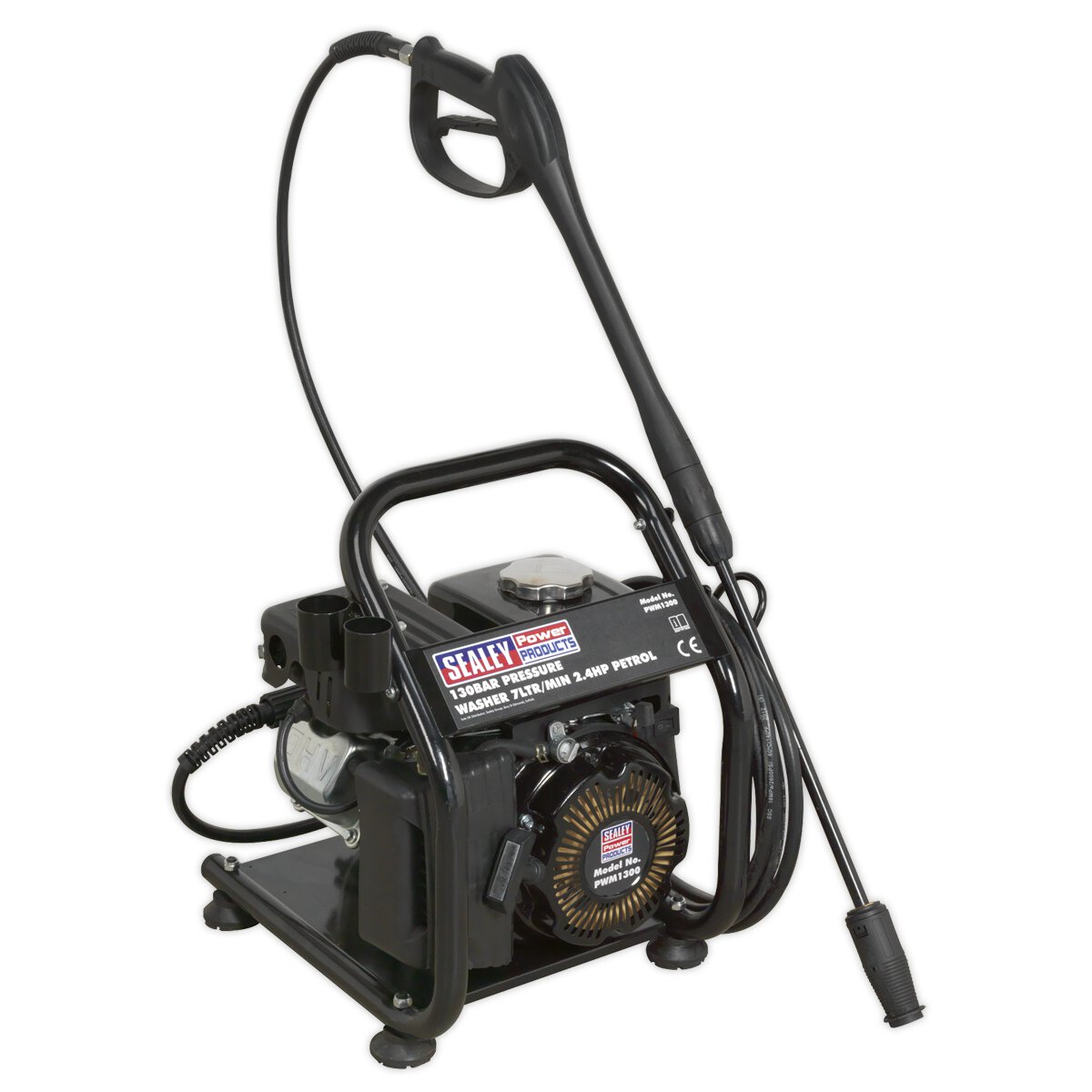 Pressure Washer 130bar 420L/hr 2.4hp Petrol