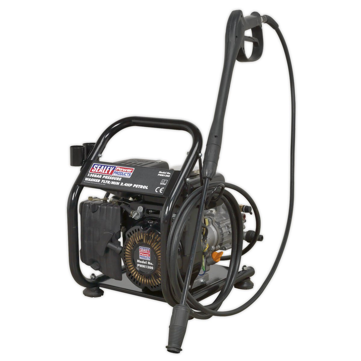Pressure Washer 130bar 420L/hr 2.4hp Petrol