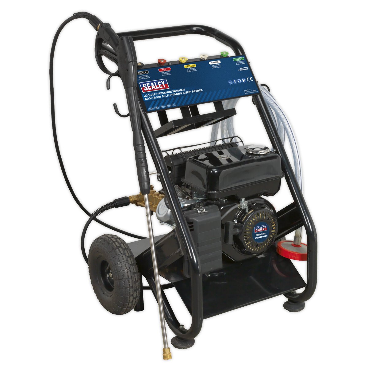 Pressure Washer 220bar 540L/hr Self-Priming 6.5hp Petrol