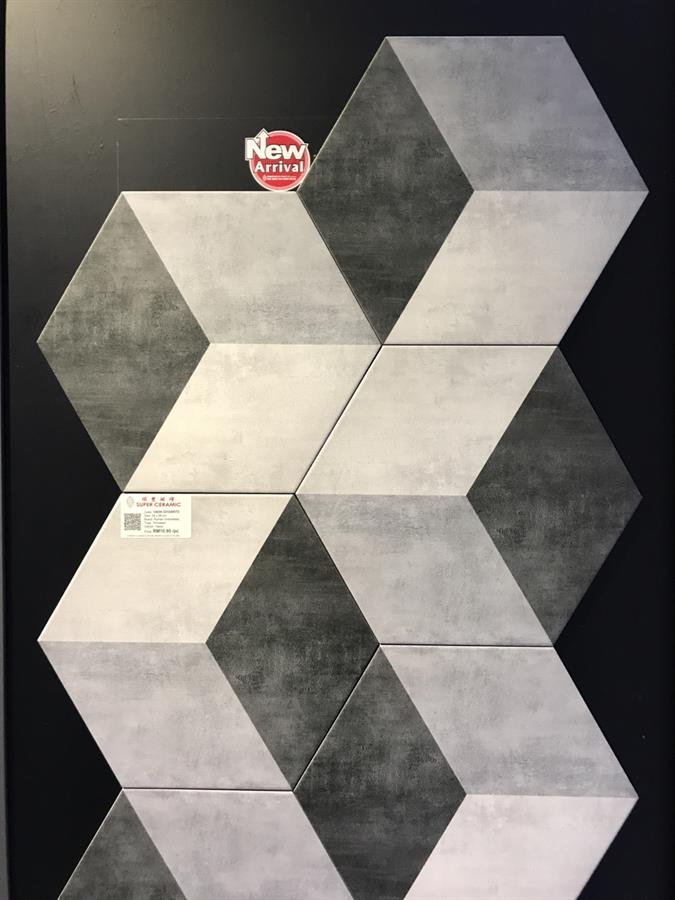 Roman Porcelain Tiles (Hexagon)