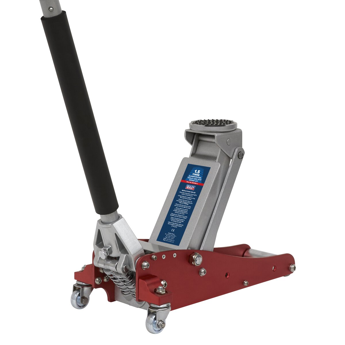 Trolley Jack 1.5tonne Aluminium/Steel Rocket Lift