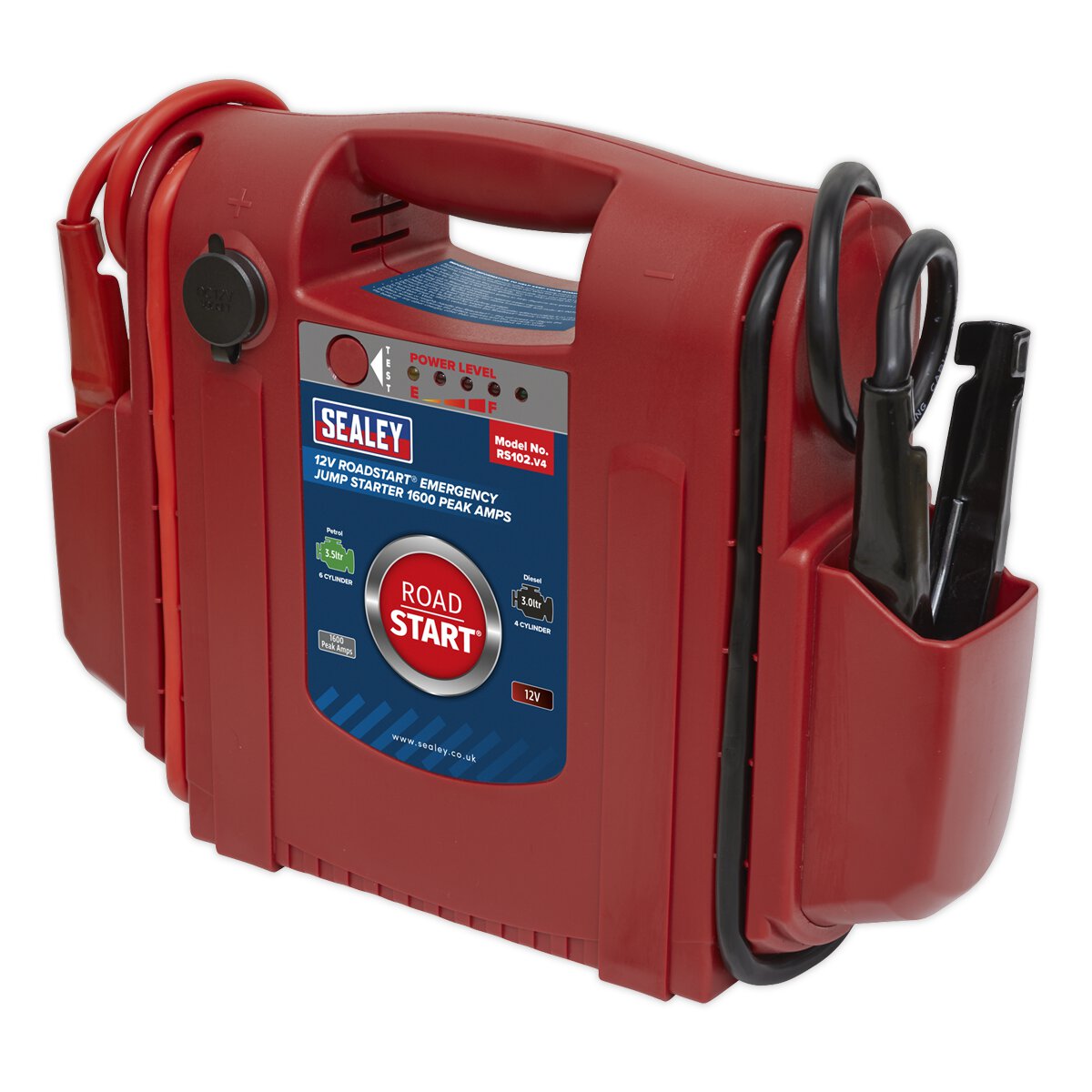 RoadStart® Emergency Jump Starter 12V 1600 Peak Amps