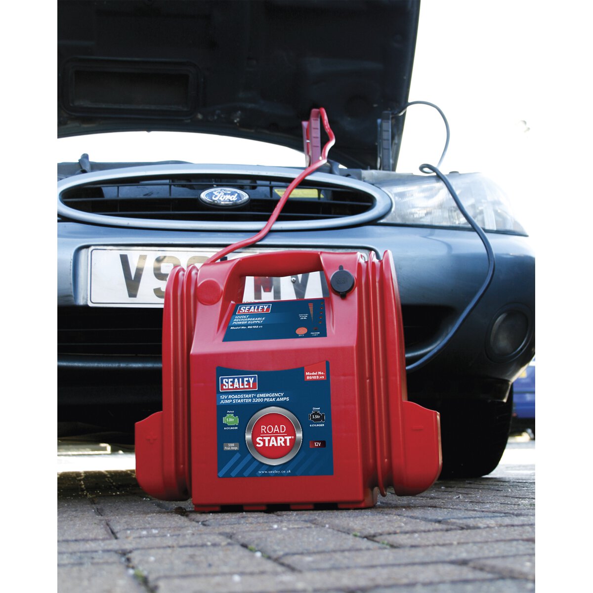 RoadStart® Emergency Jump Starter 12V 3200 Peak Amps