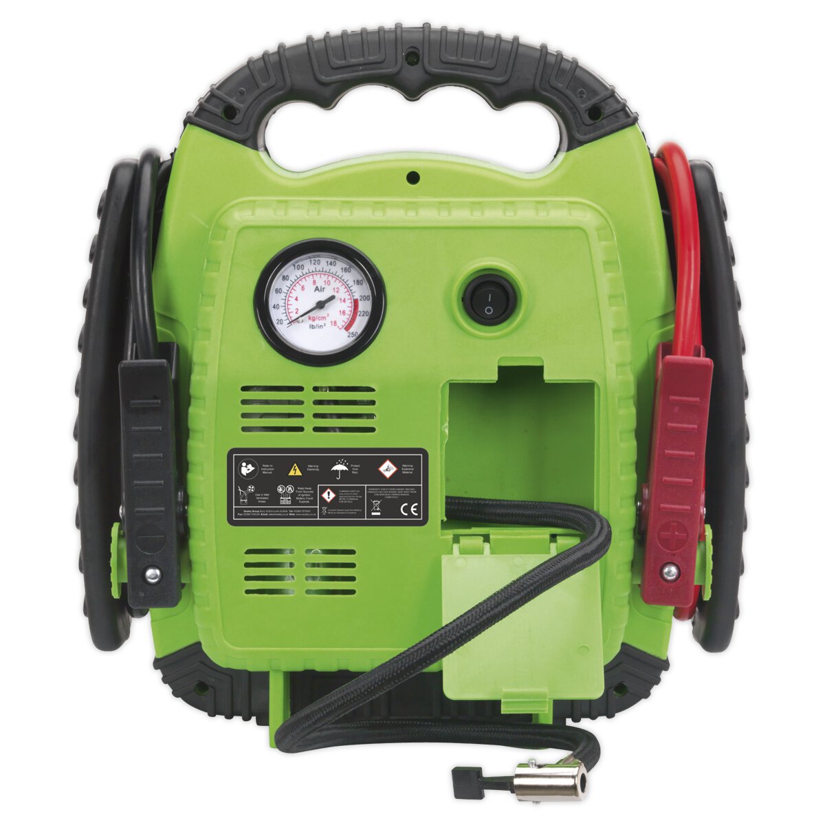 RoadStart® Emergency Jump Starter with Air Compressor 12V 900 Peak Amps