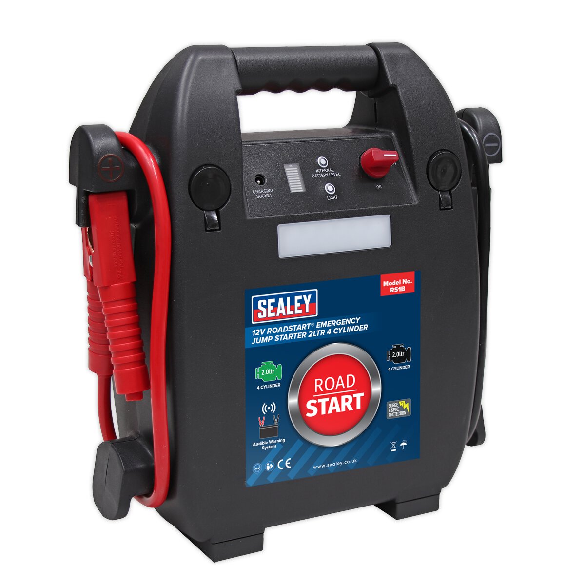 RoadStart® Emergency Jump Starter 12V 2L 4 Cylinder