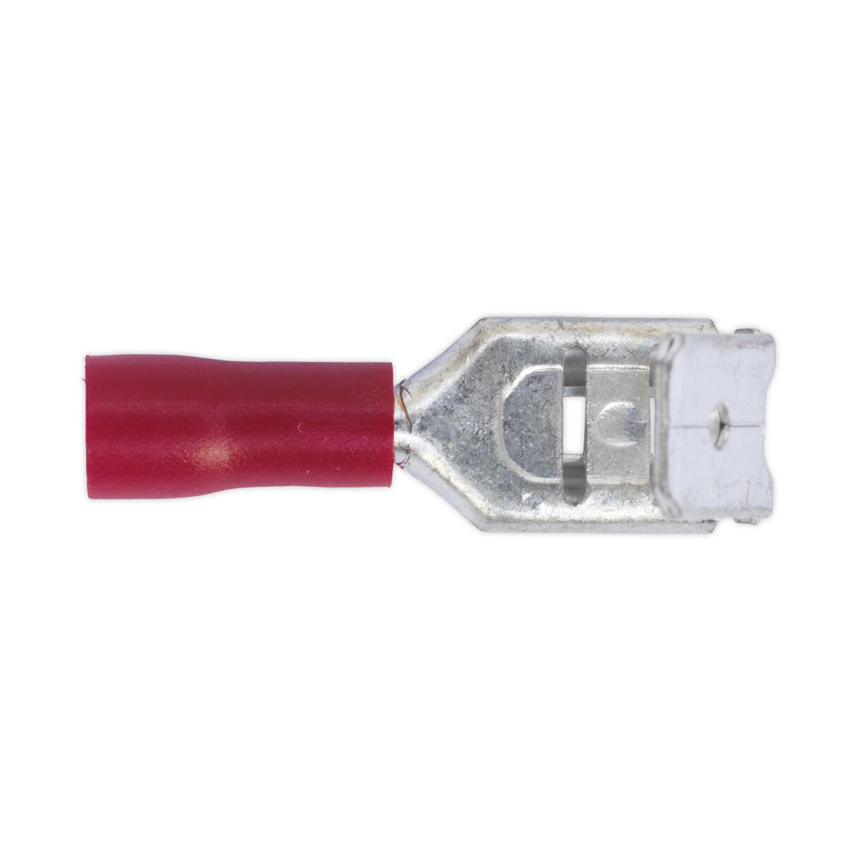 Piggy-Back Terminal 6.3mm Red Pack of 100
