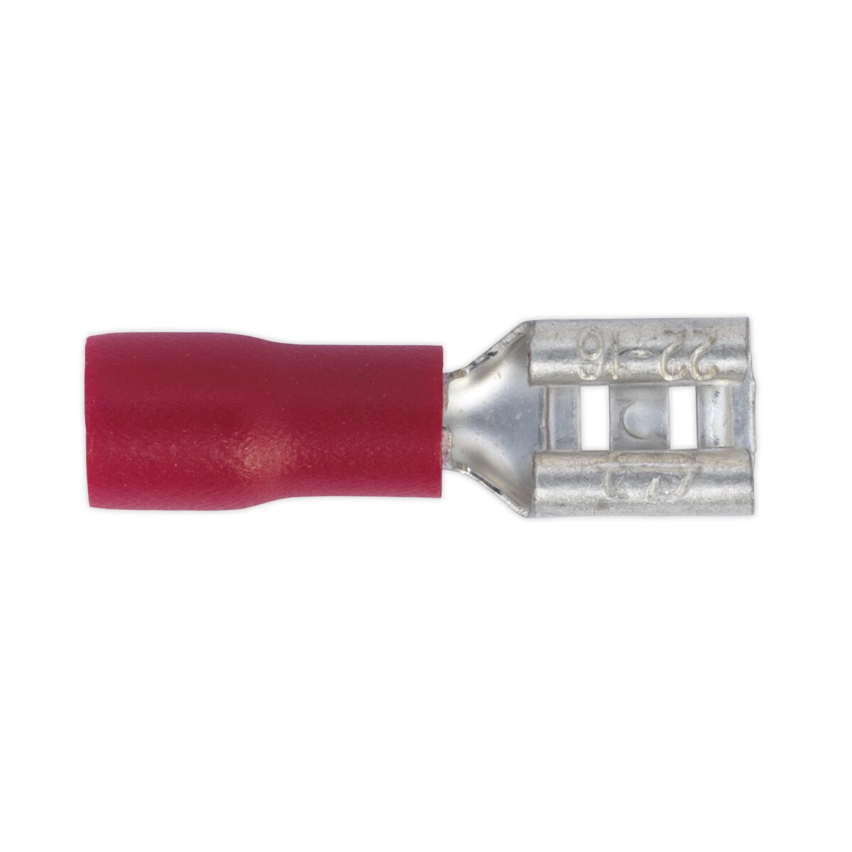 Push-On Terminal 4.8mm Female Red Pack of 100